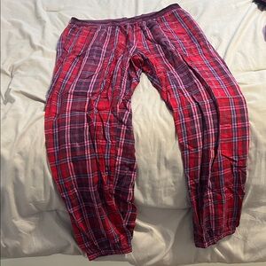 Red and Purple Plaid Victoria Secret Pajama Pants